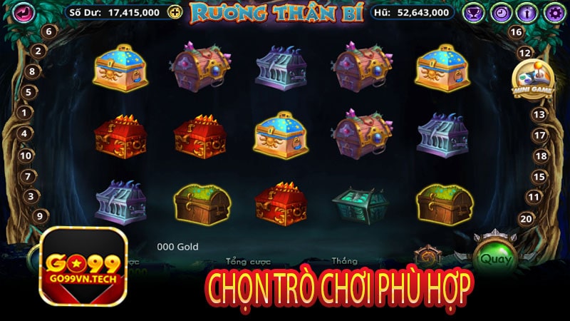 Chọn Trò Chơi Phù Hợp